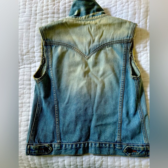 Earl Jeans faded sleeveless denim jacket vintage 1999-2004 - Picture 3 of 8